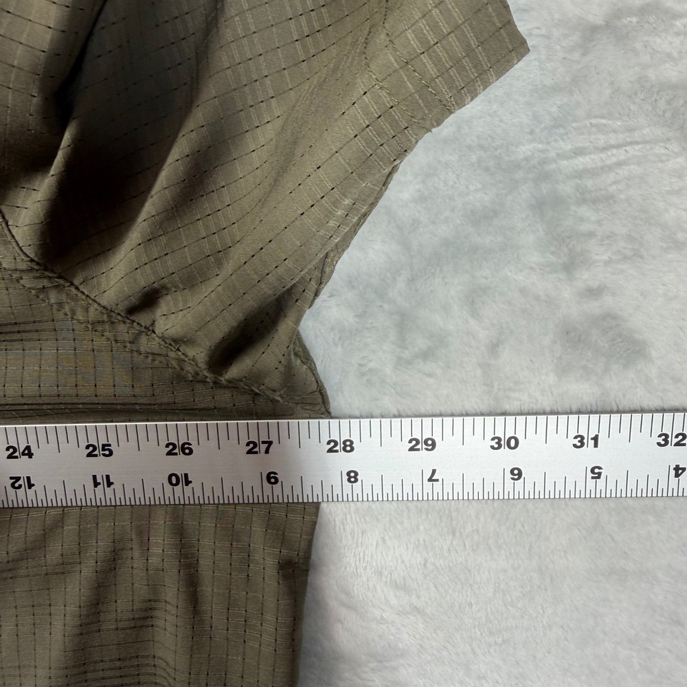 5.11 Tactical Mens 2XL Olive Green Grid Ripstop Short Sleeve Button Down Shirt - Picture 4 of 13